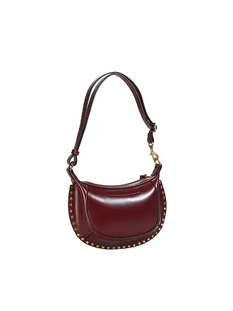 ISABEL MARANT | Sac en cuir - Sac bandoulière OSKAN MOON | dunkelrot